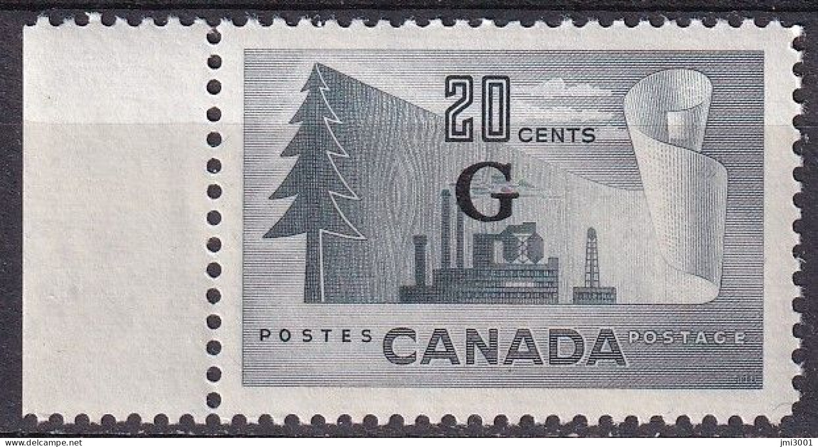 Canada   1953   YT31   Service    ** - Overprinted