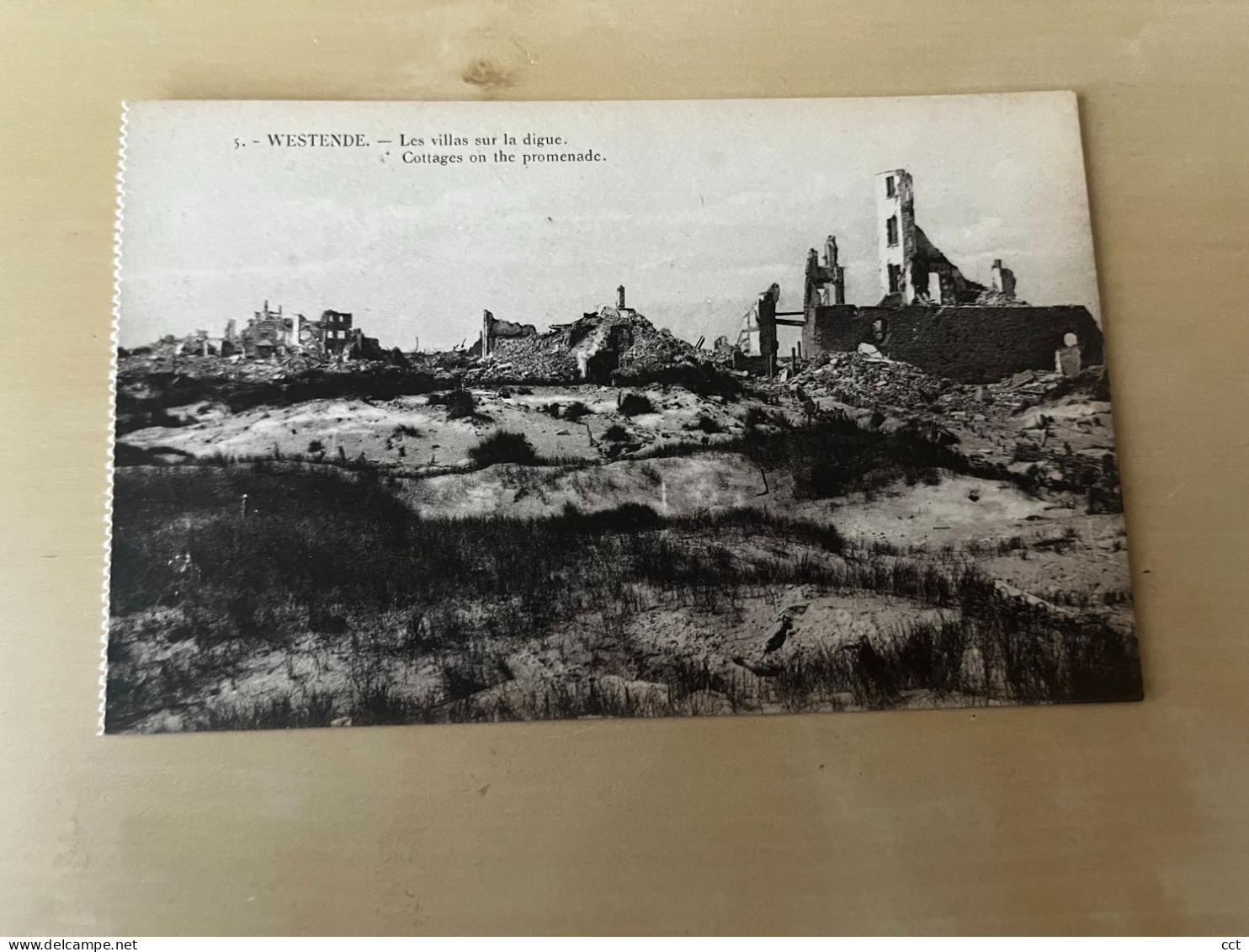 Westende   Les Villas Sur La Digue       RUINES RUINS  EERSTE WERELDOORLOG - Westende