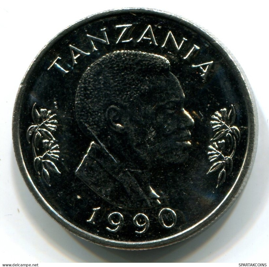 1 SHILLING 1990 TANSANIA TANZANIA UNC President Mwinyi Torch Münze #W11170.D - Tanzanie