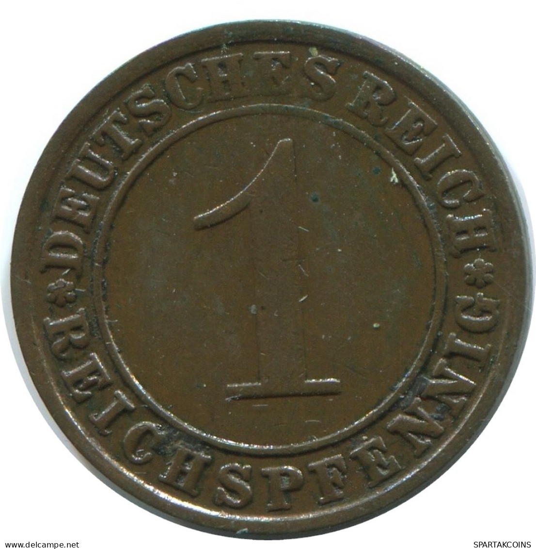 1 REICHSPFENNIG 1928 F DEUTSCHLAND Münze GERMANY #AE213.D - 1 Rentenpfennig & 1 Reichspfennig