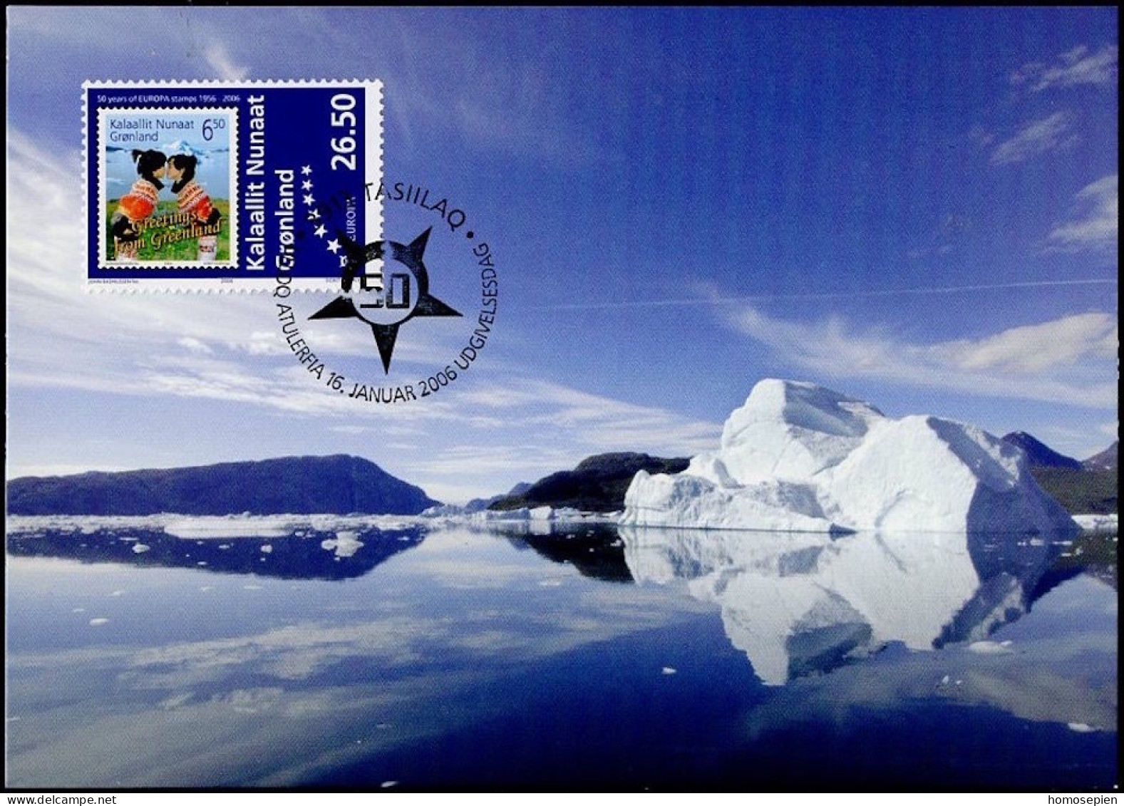 Groenland - Grönland - Greenland - Danemark CM 2006 Y&T N°437 - Michel N°MK457 - 26,50k EUROPA - Cartes-Maximum (CM)