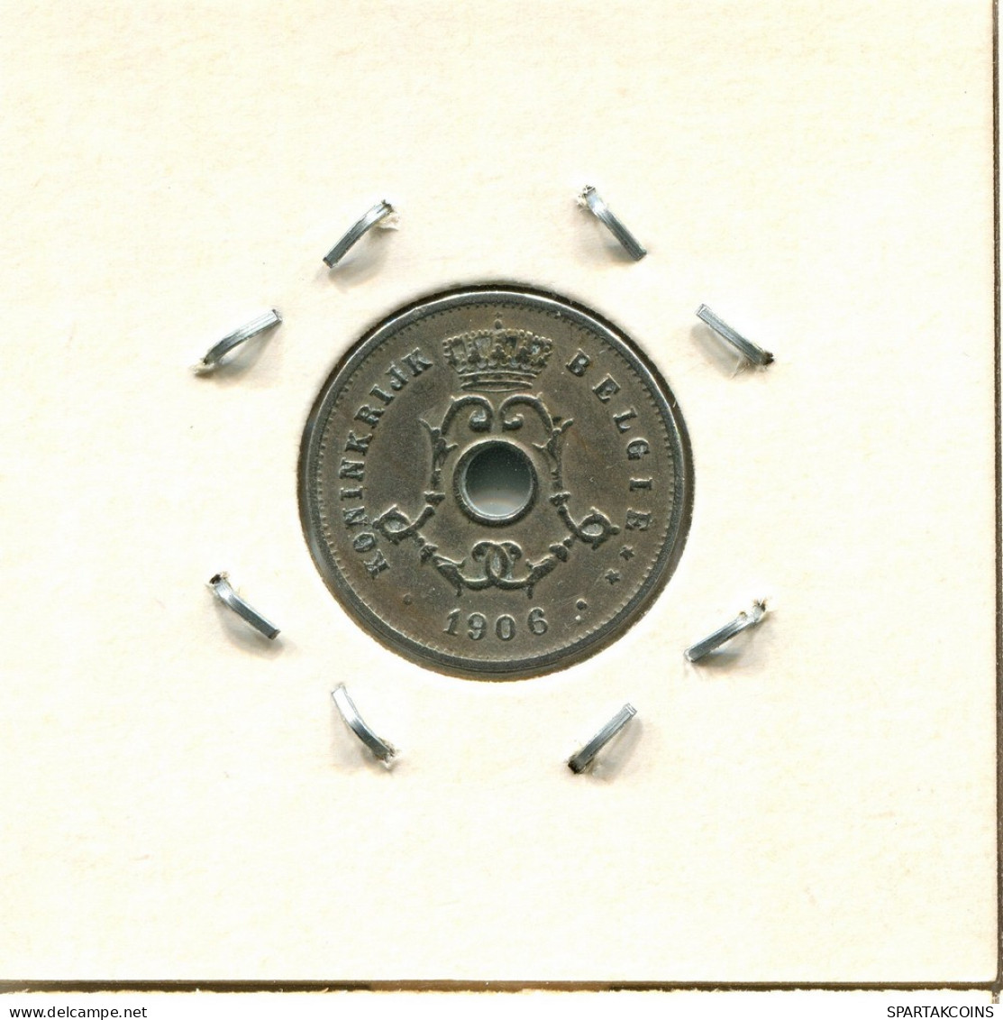 5 CENTIMES 1906 DUTCH Text BÉLGICA BELGIUM Moneda #BA240.E - 5 Centimes