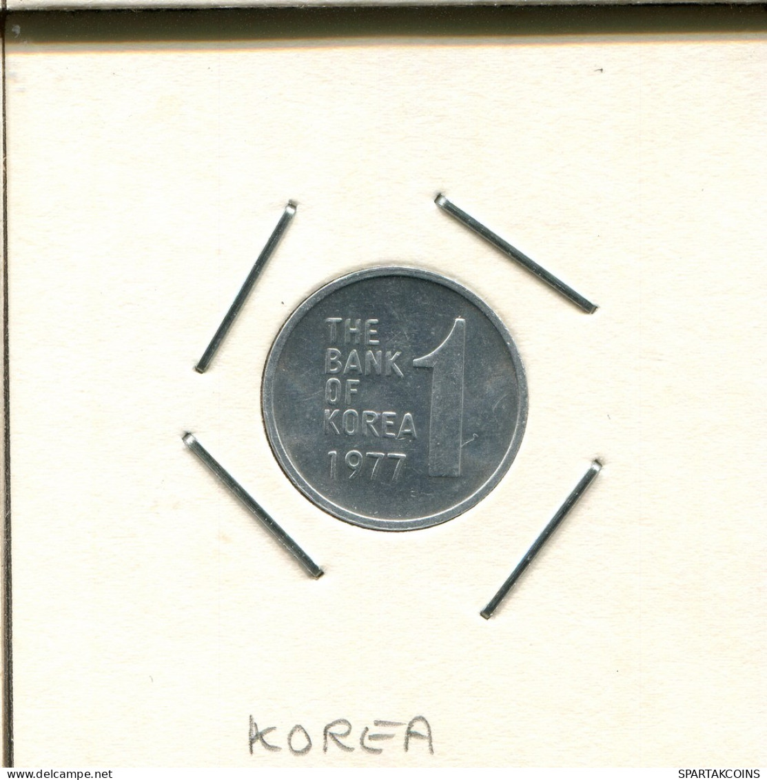 1 WON 1977 CORÉE SOUTH KOREA Pièce #AS166.F - Korea (Zuid)