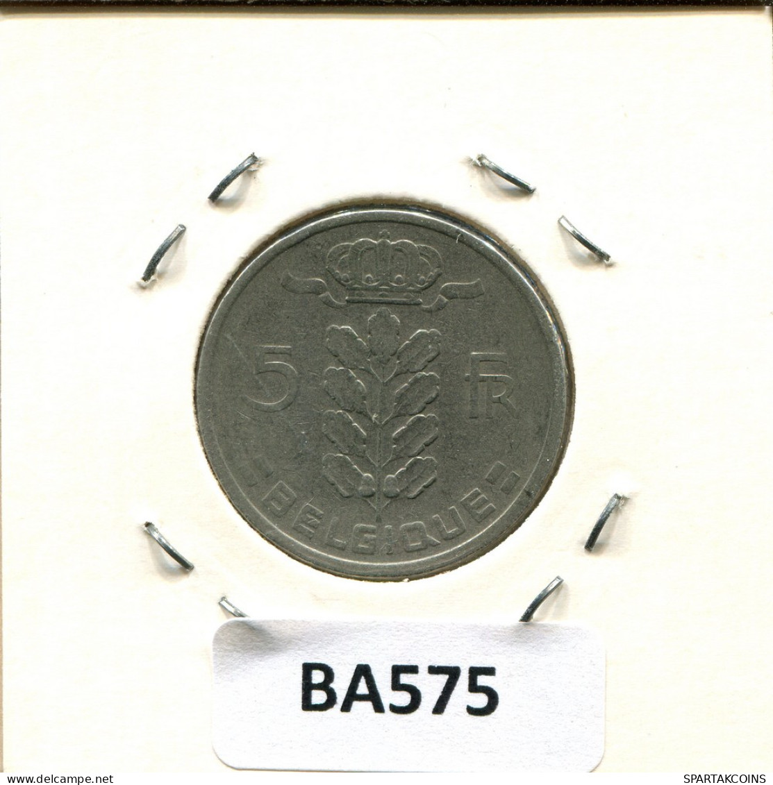 5 FRANCS 1948 FRENCH Text BELGIQUE BELGIUM Pièce #BA575.F - 5 Francs