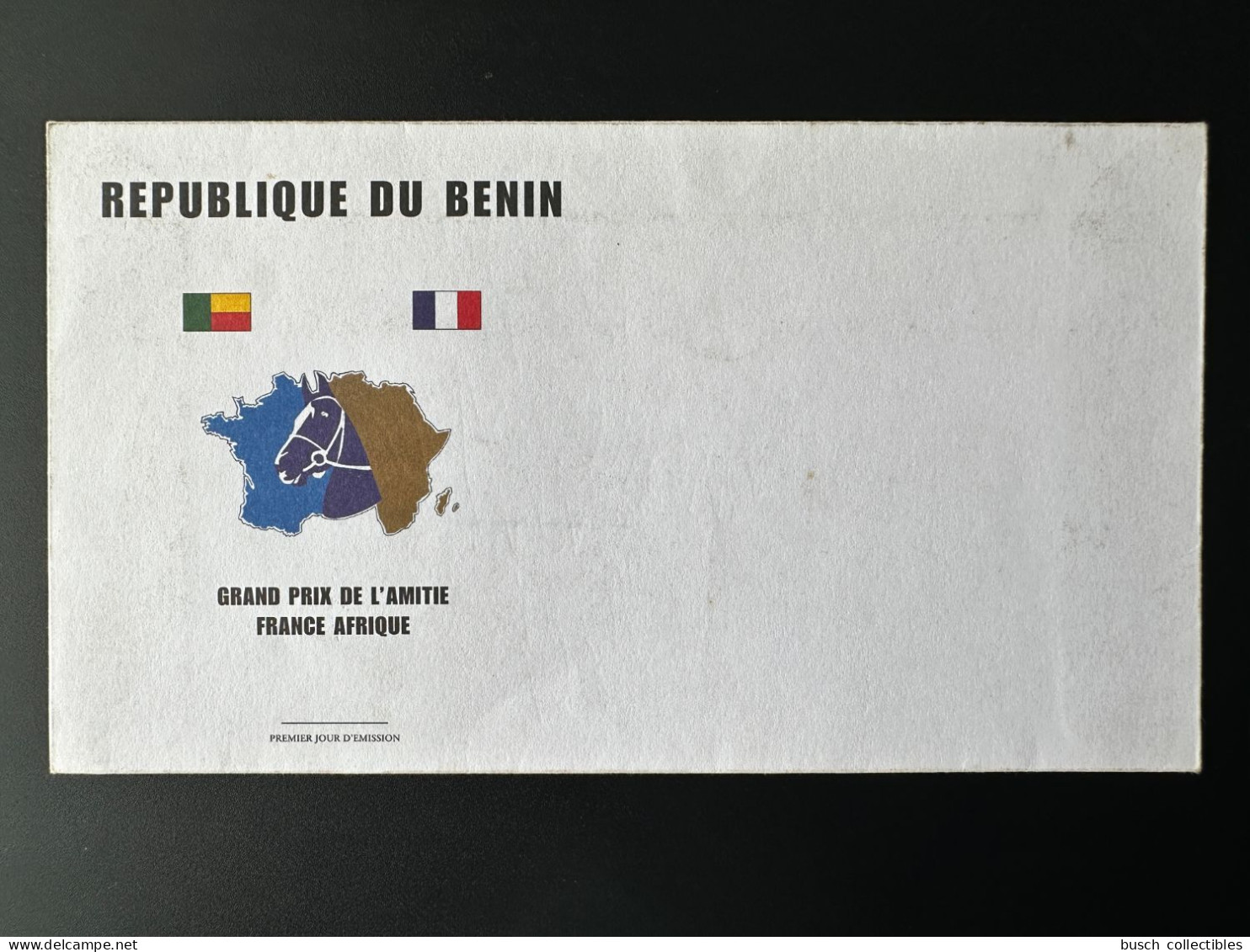 Bénin 1999 Mi. 1223 - 1228 FDC Fauna Faune Horse Riding Cheval Hippisme Pferd Grand Prix De L'Amitié France Afrique - Paarden