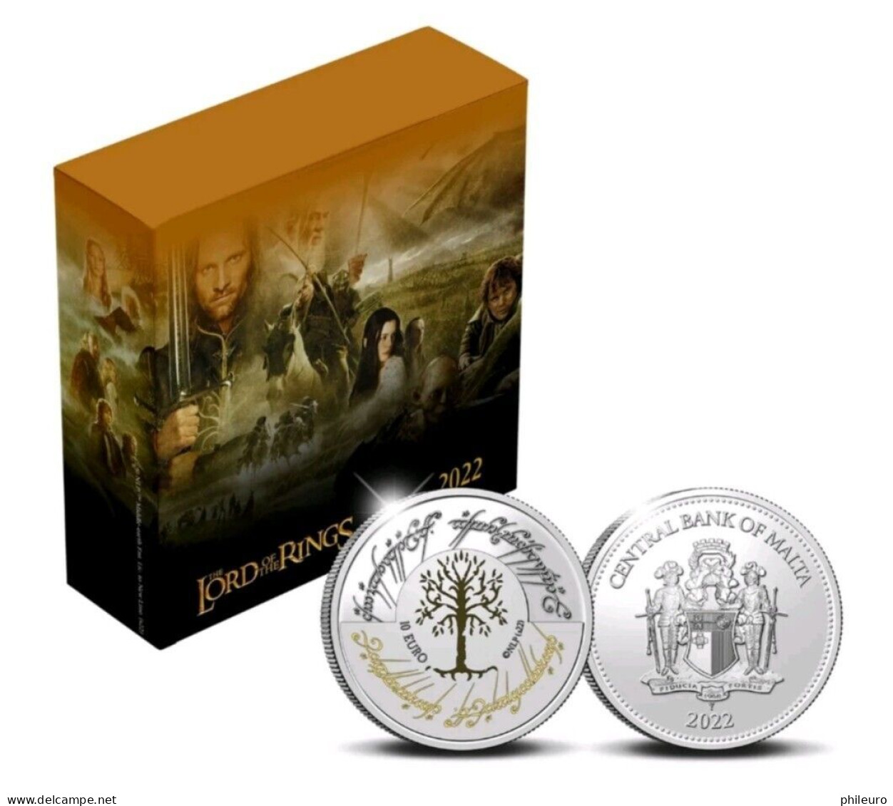 Malte 2022 : 10€ 'The Lord Of The Rings' (BE En Coffret) - Dispo En France - Malta