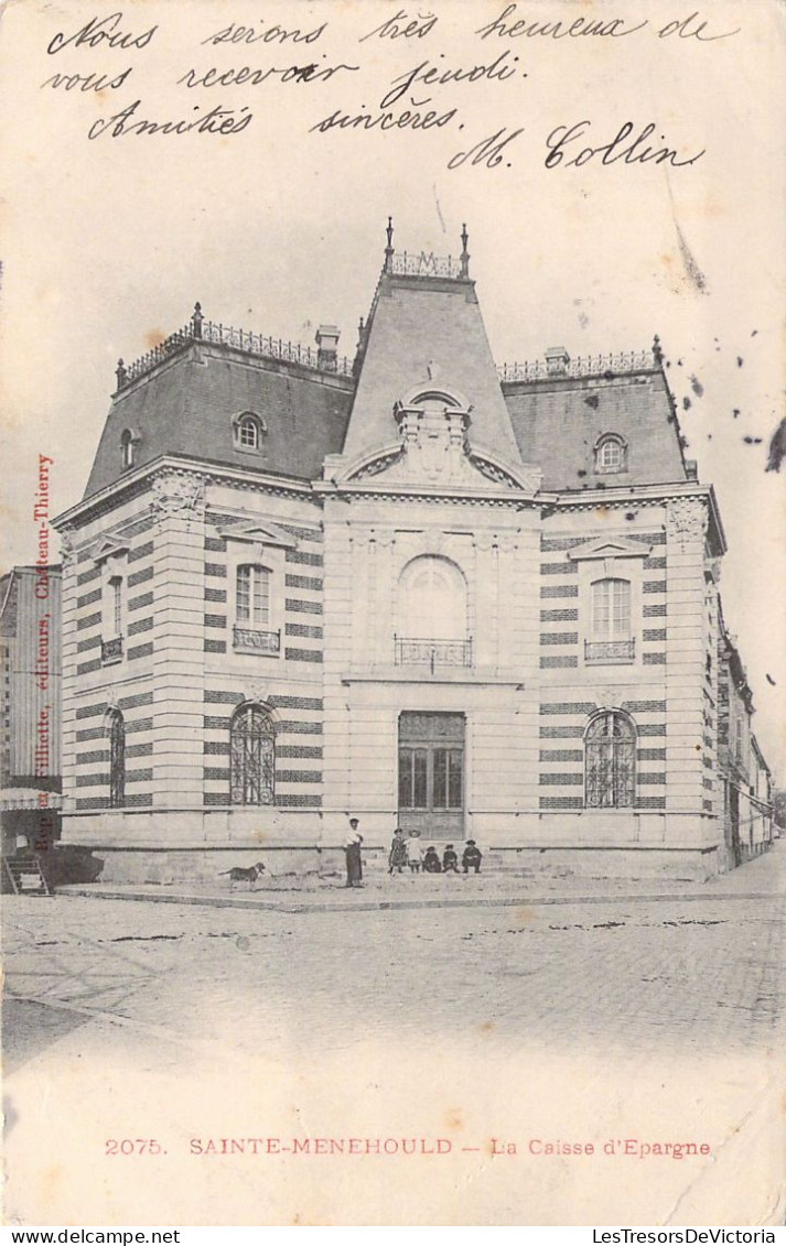 FRANCE - 51 - SAINTE MENEHOULD - La Caisse D'épargne - Carte Postale Ancienne - Sainte-Menehould