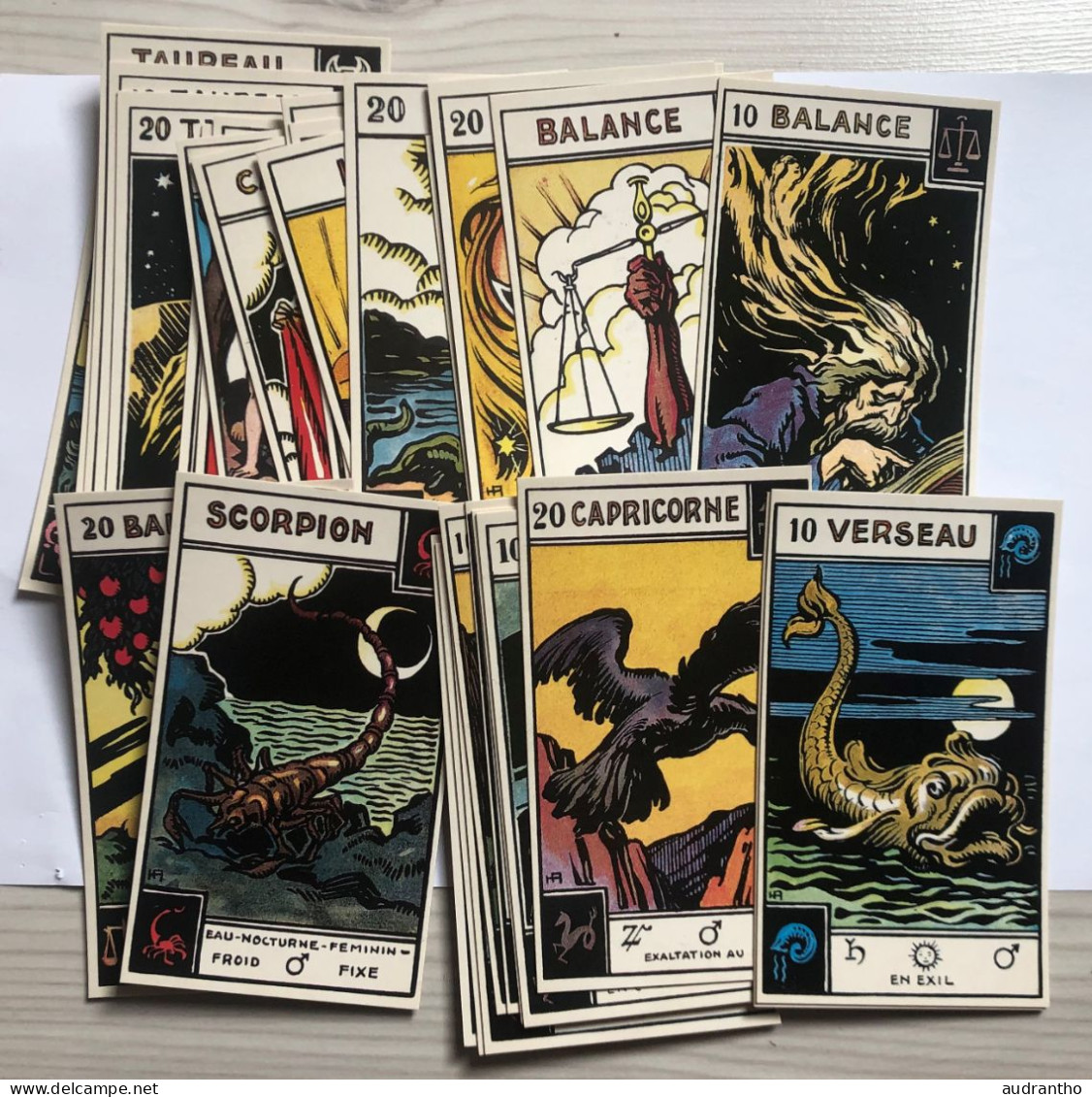 Très Beau Jeu De Tarot Divinatoire Voyance - Tarot Astrologique De Georges Muchery 1987 - éditions Du Chariot - Tarots