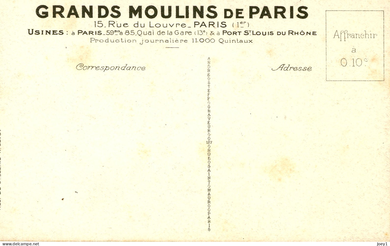 Cpa Grands Moulins De Paris Ensachage Automatique - Water Mills