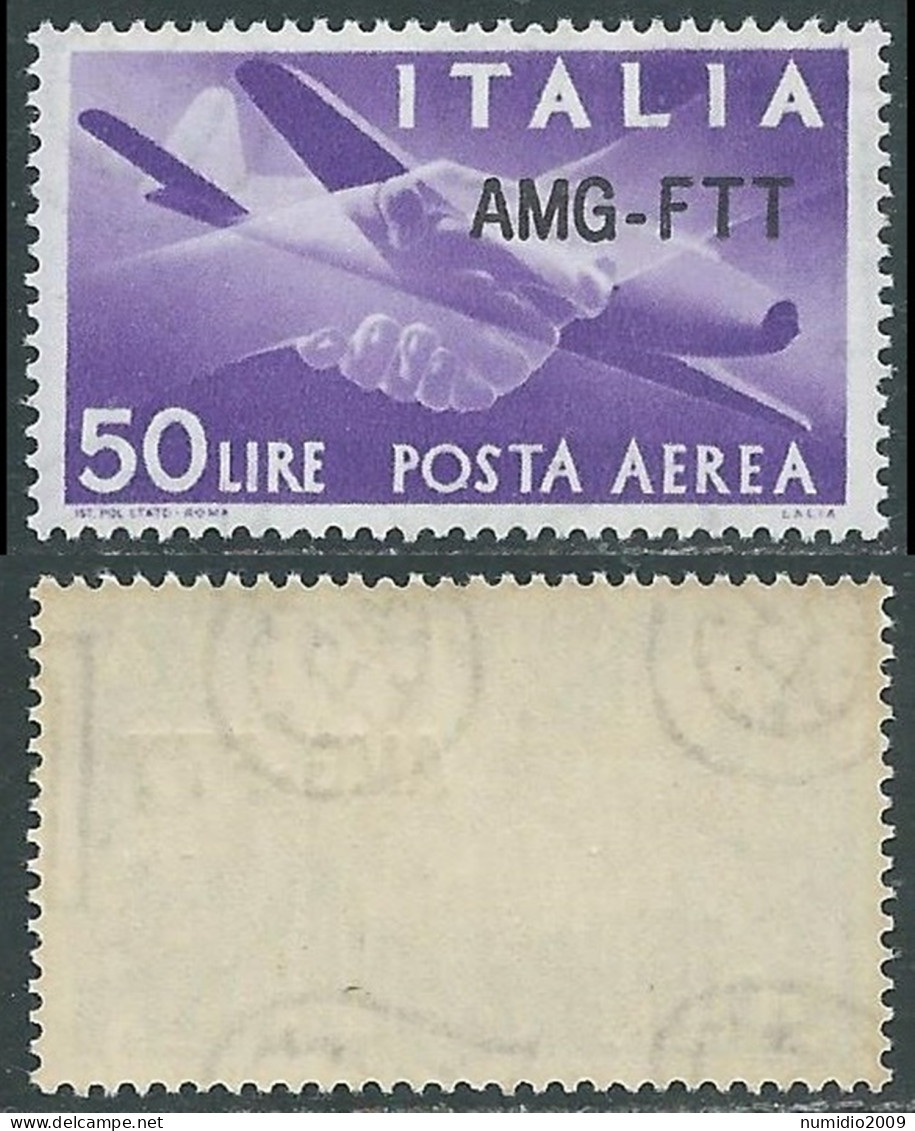 1954 TRIESTE A POSTA AEREA DEMOCRATICA 50 LIRE MNH ** - RC30 - Luchtpost