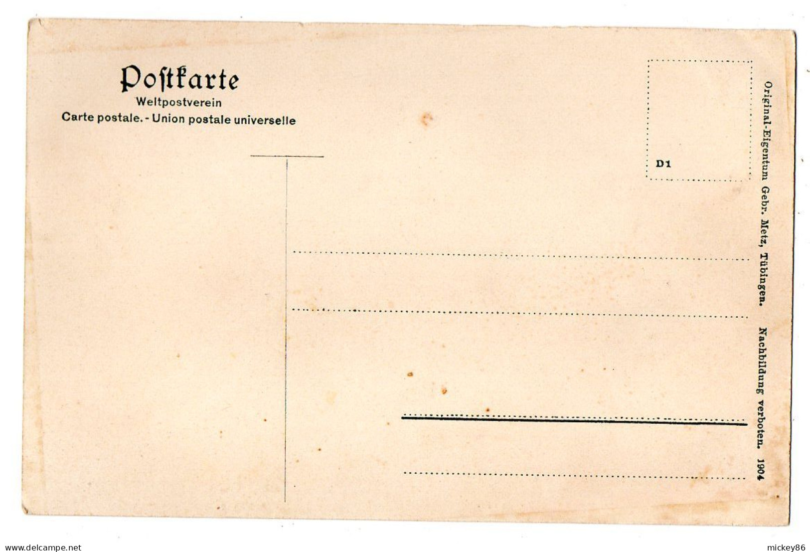 Allemagne-- Schwäbisch Gmünd--Ruine Rechber  Partie Von Innen (petite Animation) ..carte Précurseur Colorisée - Schwaebisch Gmünd