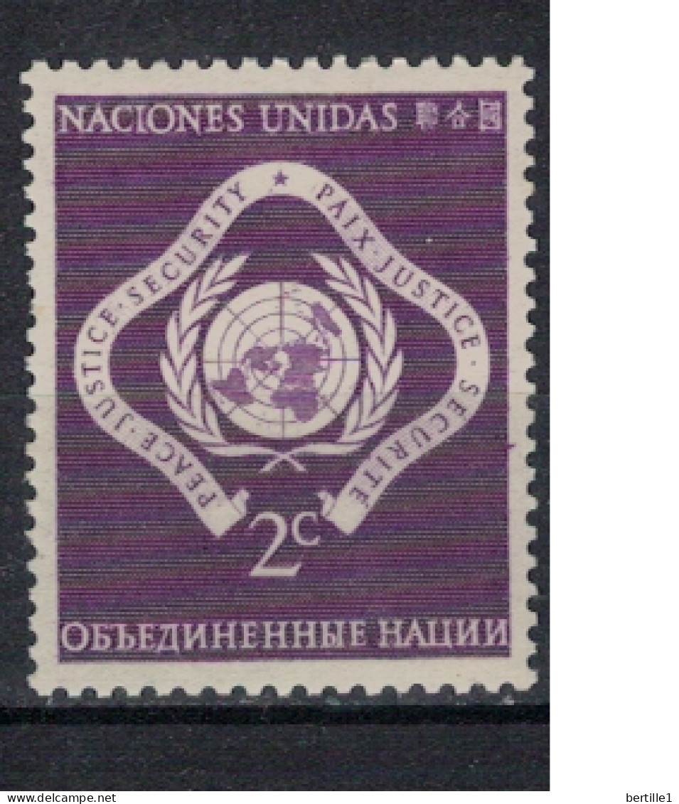 NATIONS UNIES         N°  YVERT  N° 3 NEUF   ( N 4/16  ) - Ungebraucht