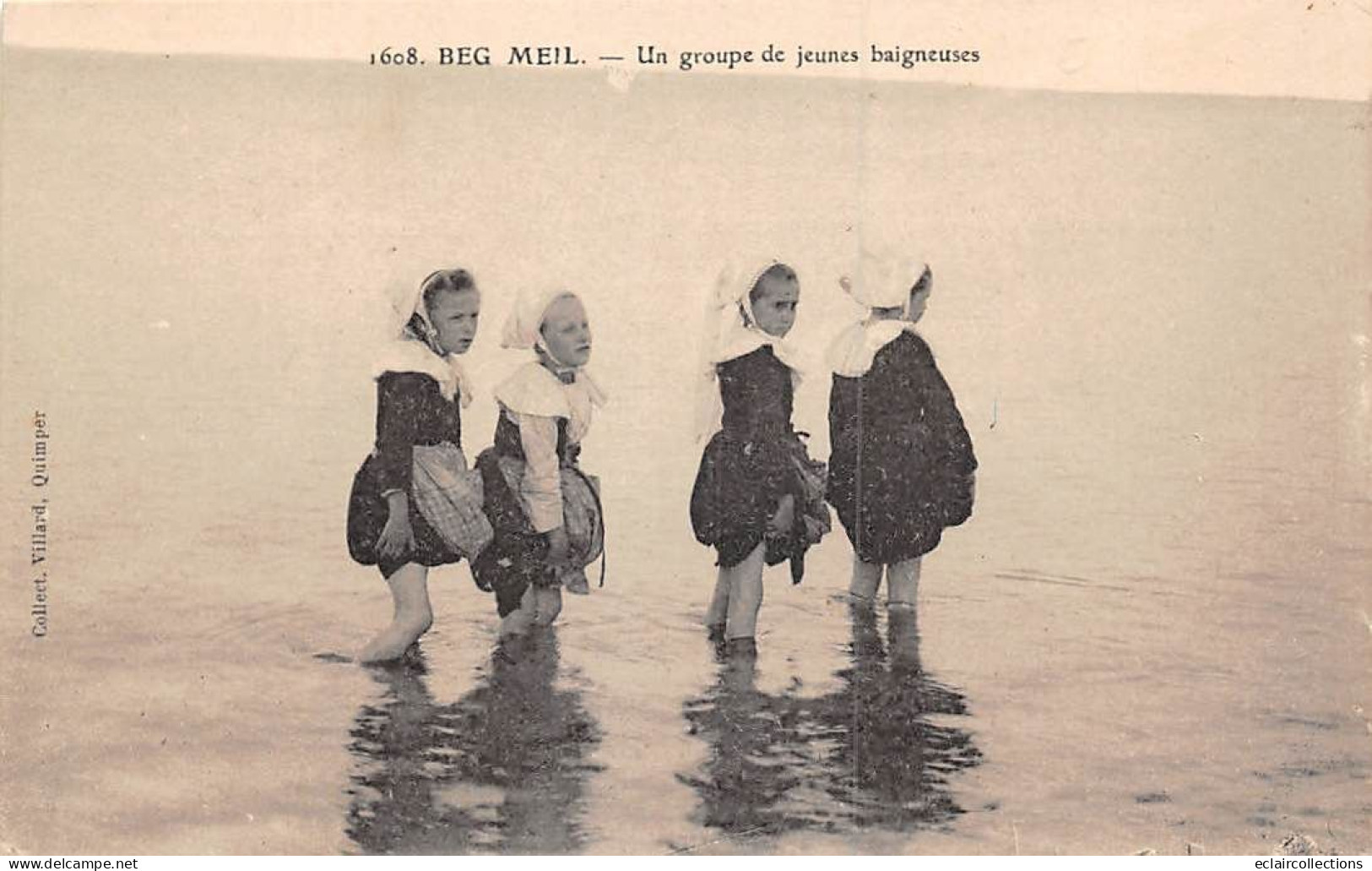 Beg Meil         29        Un Groupe De Jeunes Baigneuses    N°1608       (voir Scan) - Beg Meil