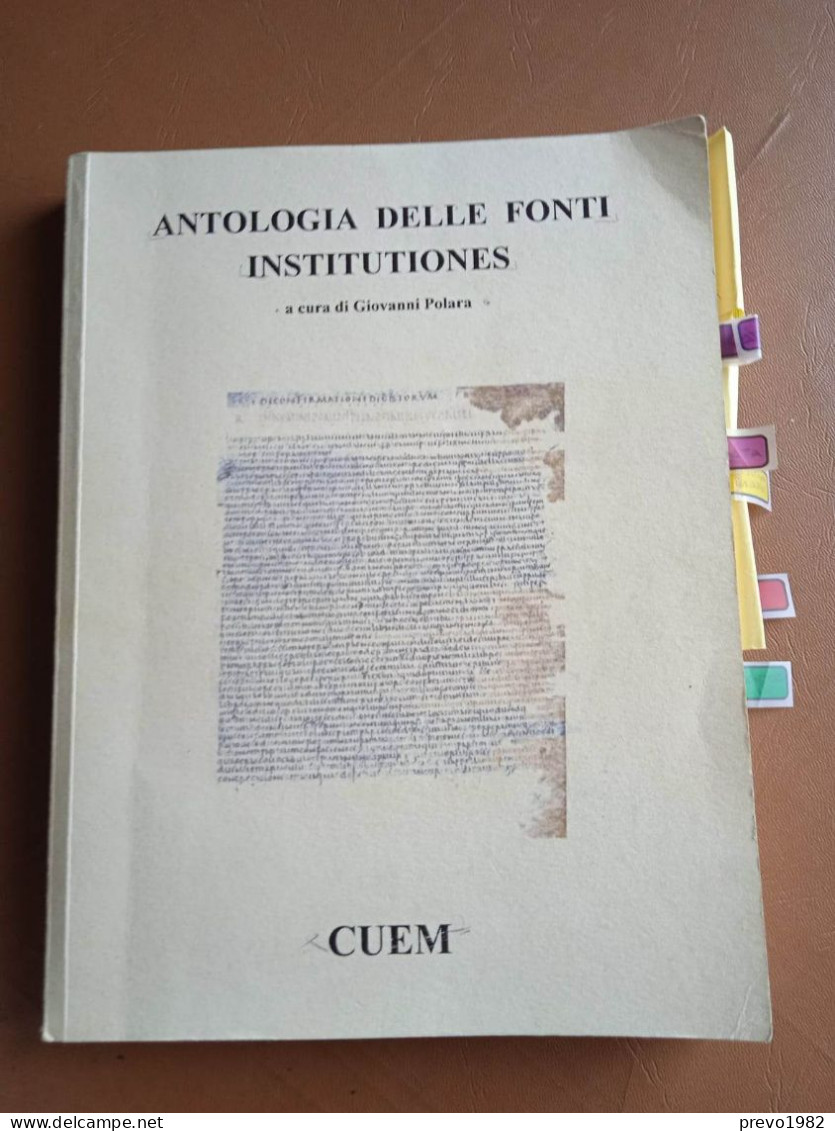 Antologia Delle Fonti, Institutiones - G. Polara - Ed. Cuem - Society, Politics & Economy
