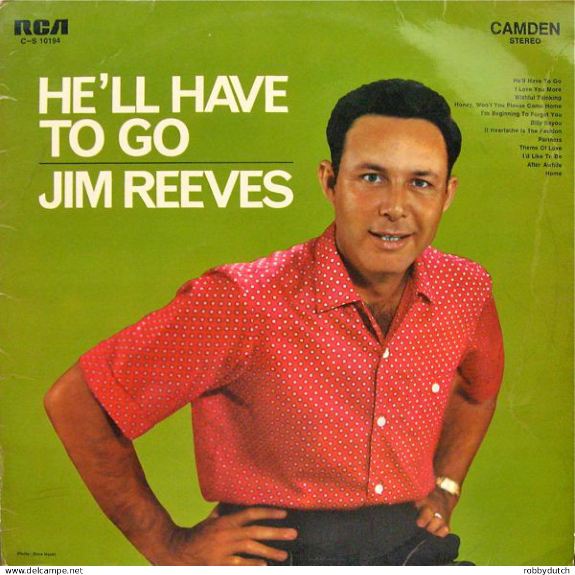 * LP *  JIM REEVES - HE'LL HAVE TO GO (Germany 1962) - Country & Folk