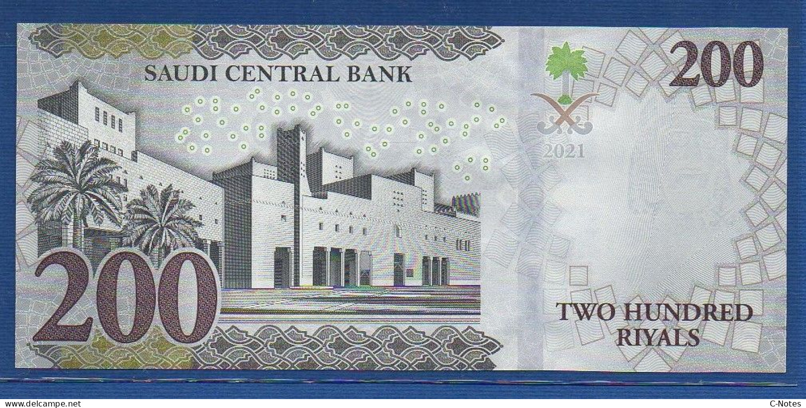 SAUDI ARABIA - P.45 – 200 Riyals 2021 UNC, S/n A027903941 Commemorative Issue - Arabie Saoudite