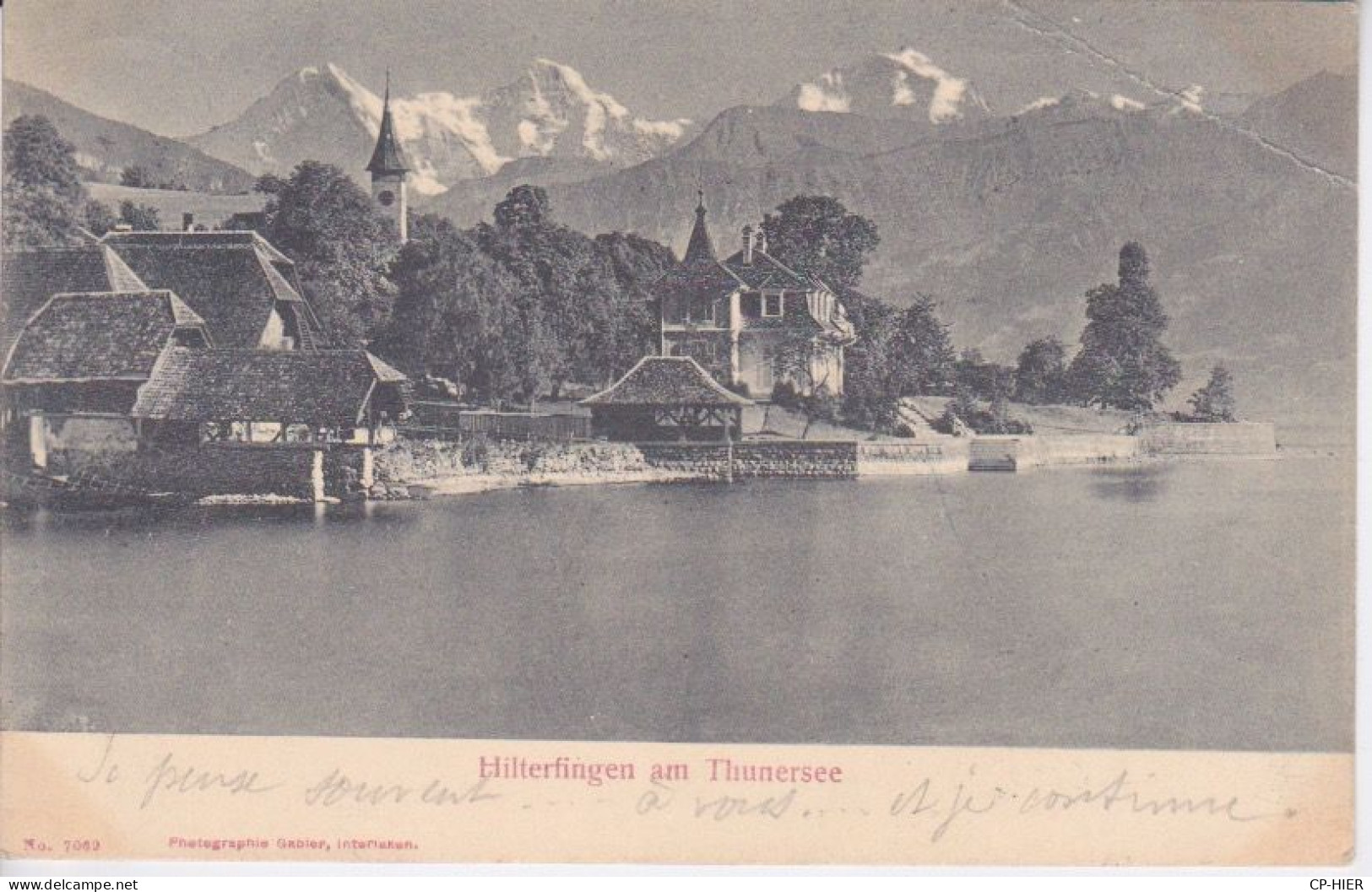 1901 - SUISSE - SCHWEIZ - SWITZERLAND - HILTERFINGEN AM THUNERSEE - Hilterfingen