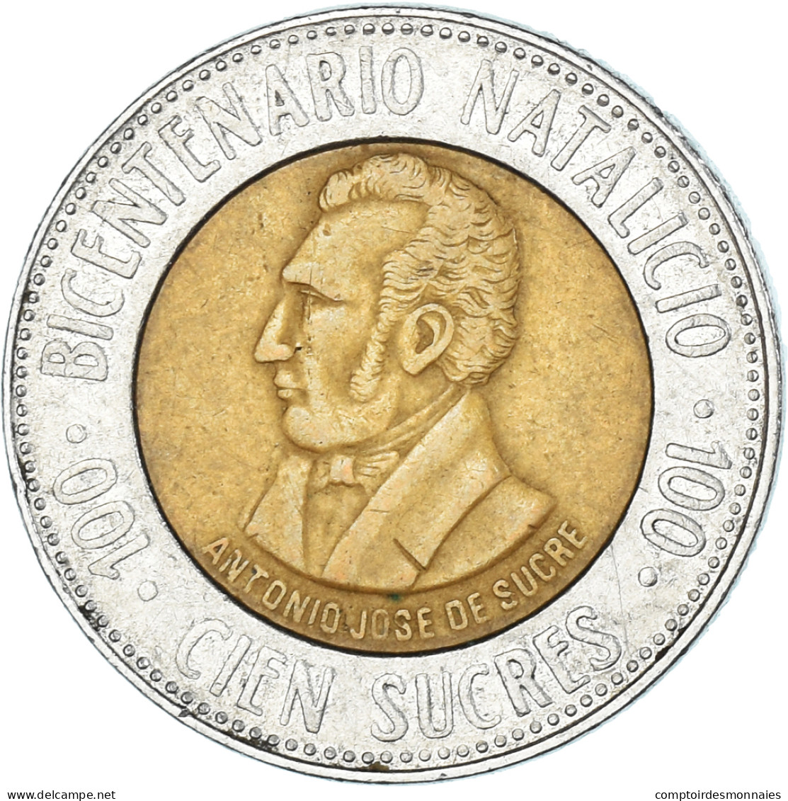 Monnaie, Équateur, 100 Sucres, 1995 - Ecuador