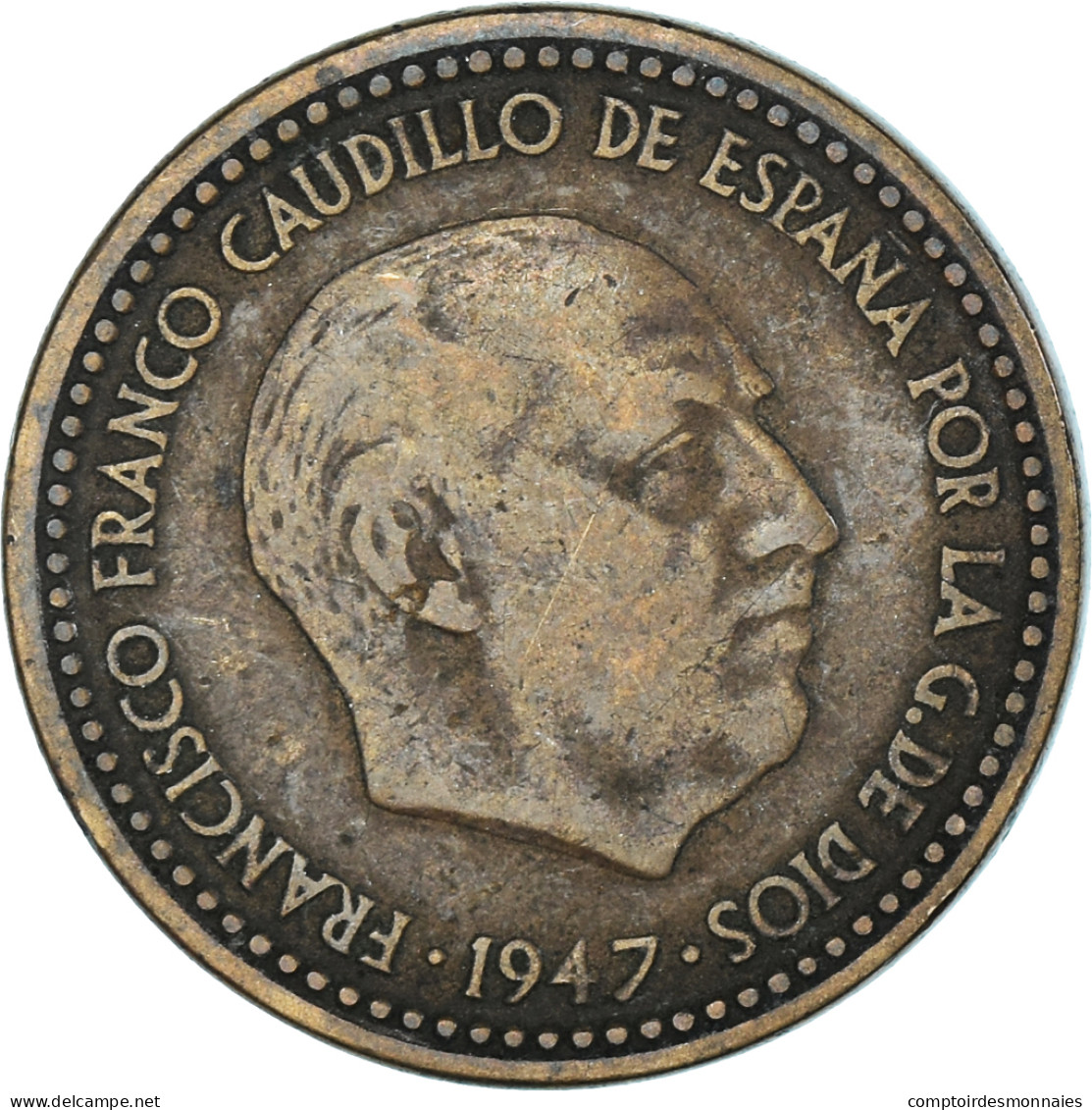 Monnaie, Espagne, Peseta, 1947 - 1 Peseta