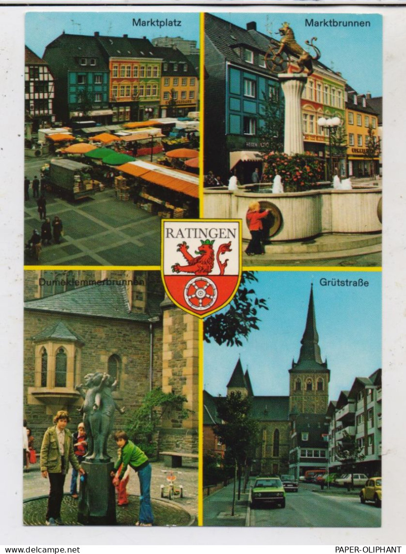 4030 RATINGEN, Mehrbild - AK, Stadtwappen - Ratingen