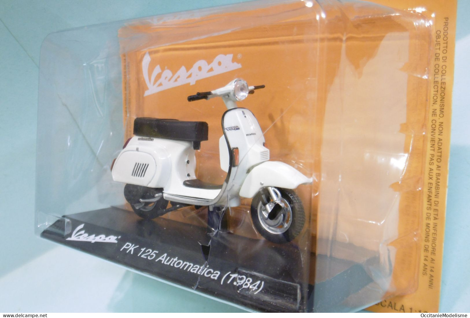 Maisto - VESPA PK 125 Automatica 1984 Blanc Neuf 1/18 - Maisto