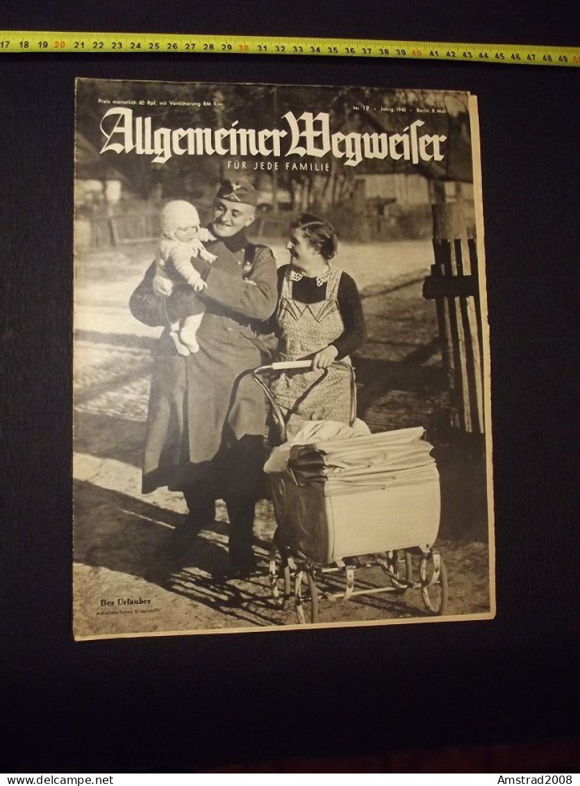 1940 - ALLGEMEINER WEGWEISER - FÜR JEDE FAMILIE - GERMANY - GERMANIA THIRD REICH - ALLEMAGNE - DEUTSCHLAND - Loisirs & Collections