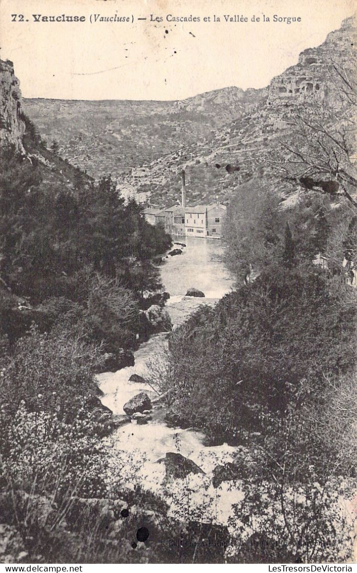 FRANCE - 84 -VAUCLUSE - Les Cascades Et La Vallée De La Sorgue - Carte Postale Ancienne - Other & Unclassified