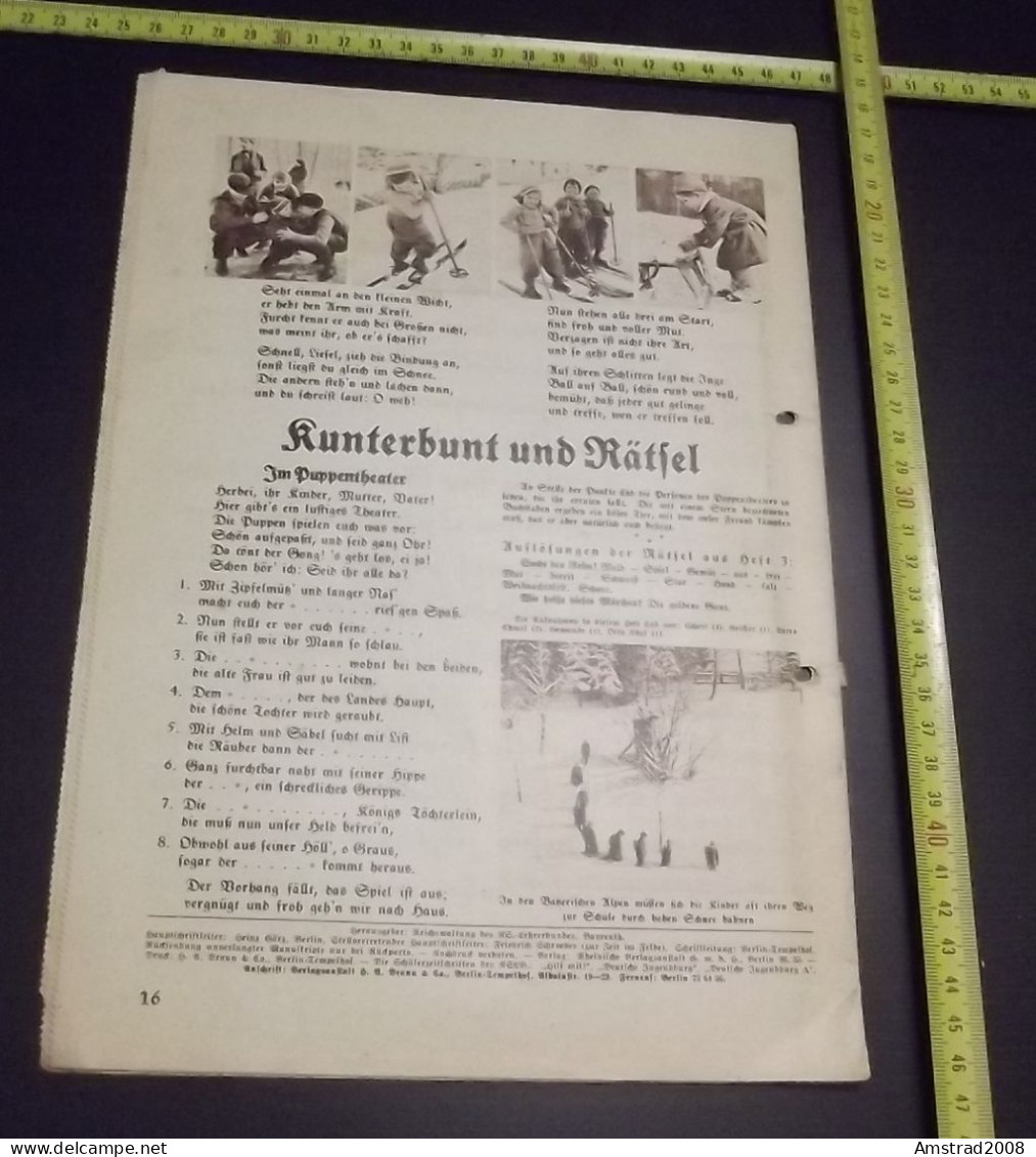 1941 - DEUTSCHE JUGENDBURG  - GERMANY - GERMANIA THIRD REICH - ALLEMAGNE - DEUTSCHLAND - Ocio & Colecciones