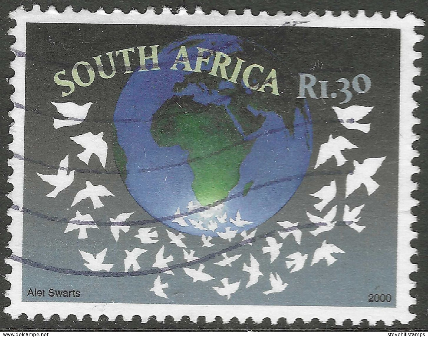 South Africa. 2000 United Nations International Year Of Peace. 1r30 Used. SG 1197 - Usati