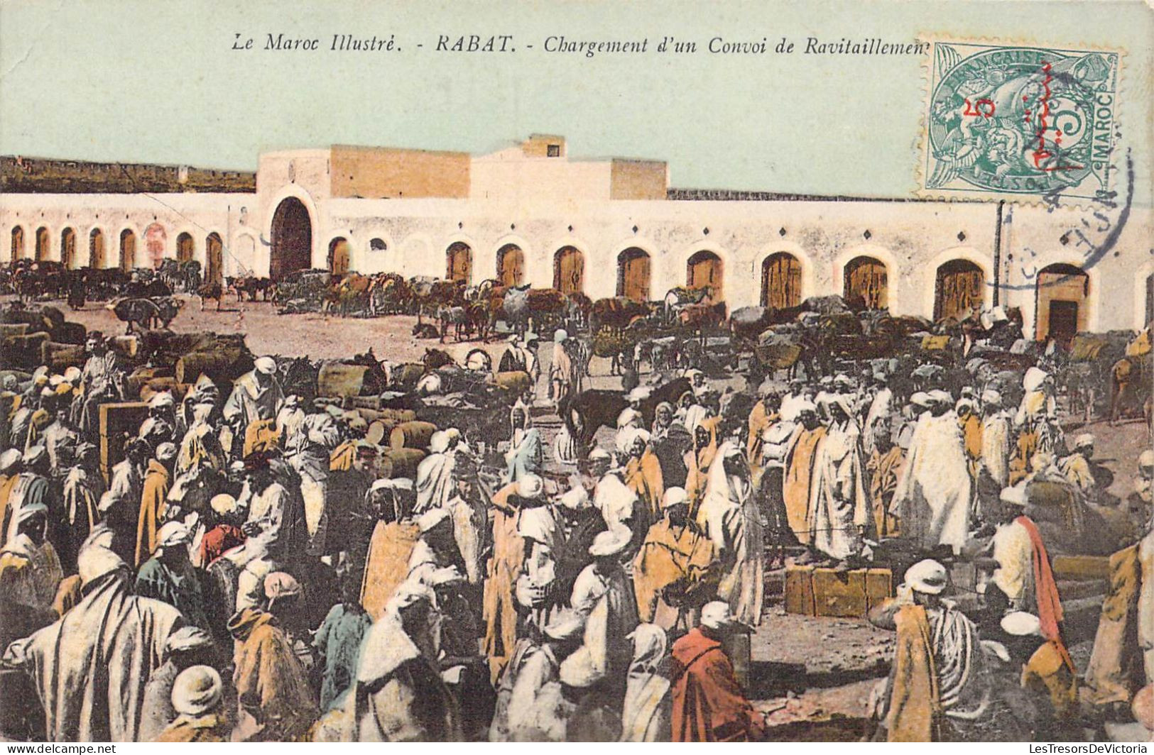 MAROC - Rabat - Chargement D'un Convoi De Ravitaillement - Le Maroc Illustré - Carte Postale Ancienne - Rabat