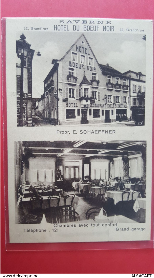 Saverne, Hotel Du Boeuf Noir , 2 Vues - Saverne