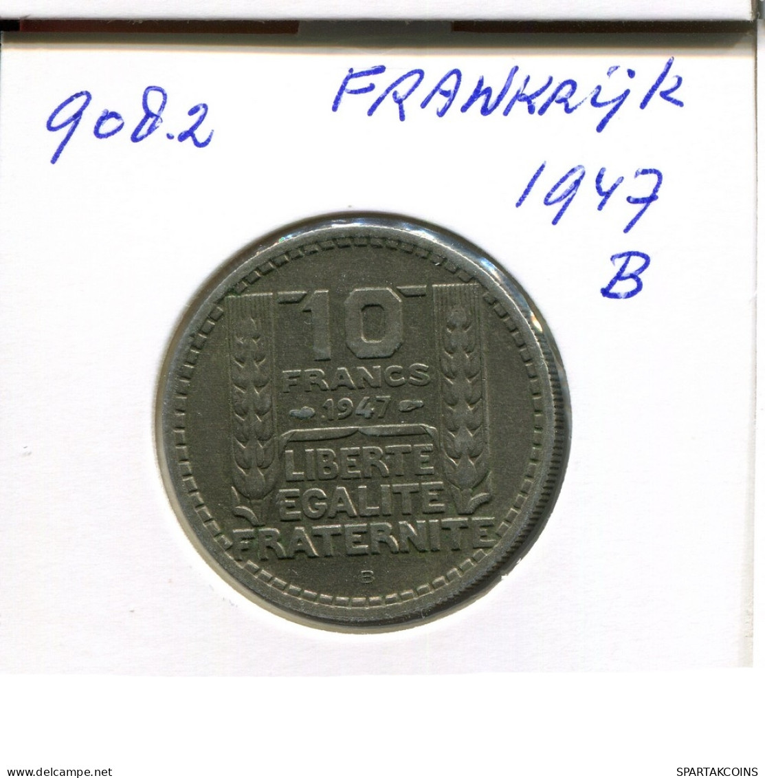 10 FRANCS 1947 B FRANCE Coin French Coin #AN417 - 10 Francs