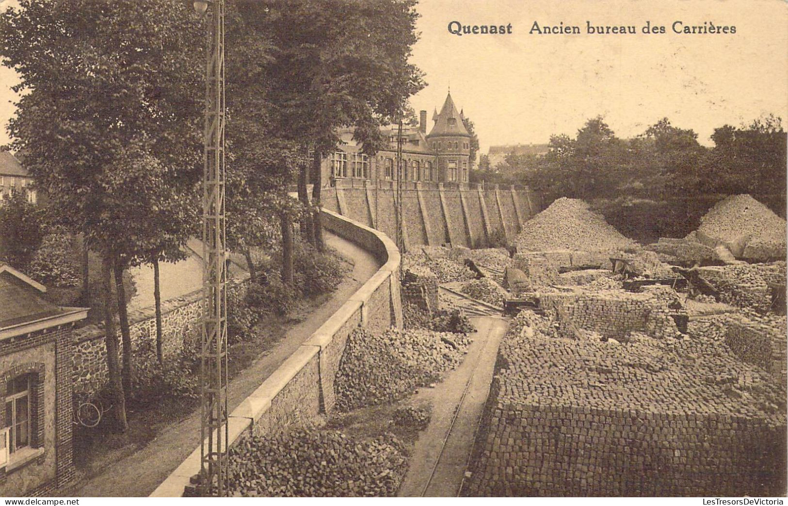 BELGIQUE - Quenast - Ancien Bureau Des Carrières - Carte Postale Ancienne - Other & Unclassified