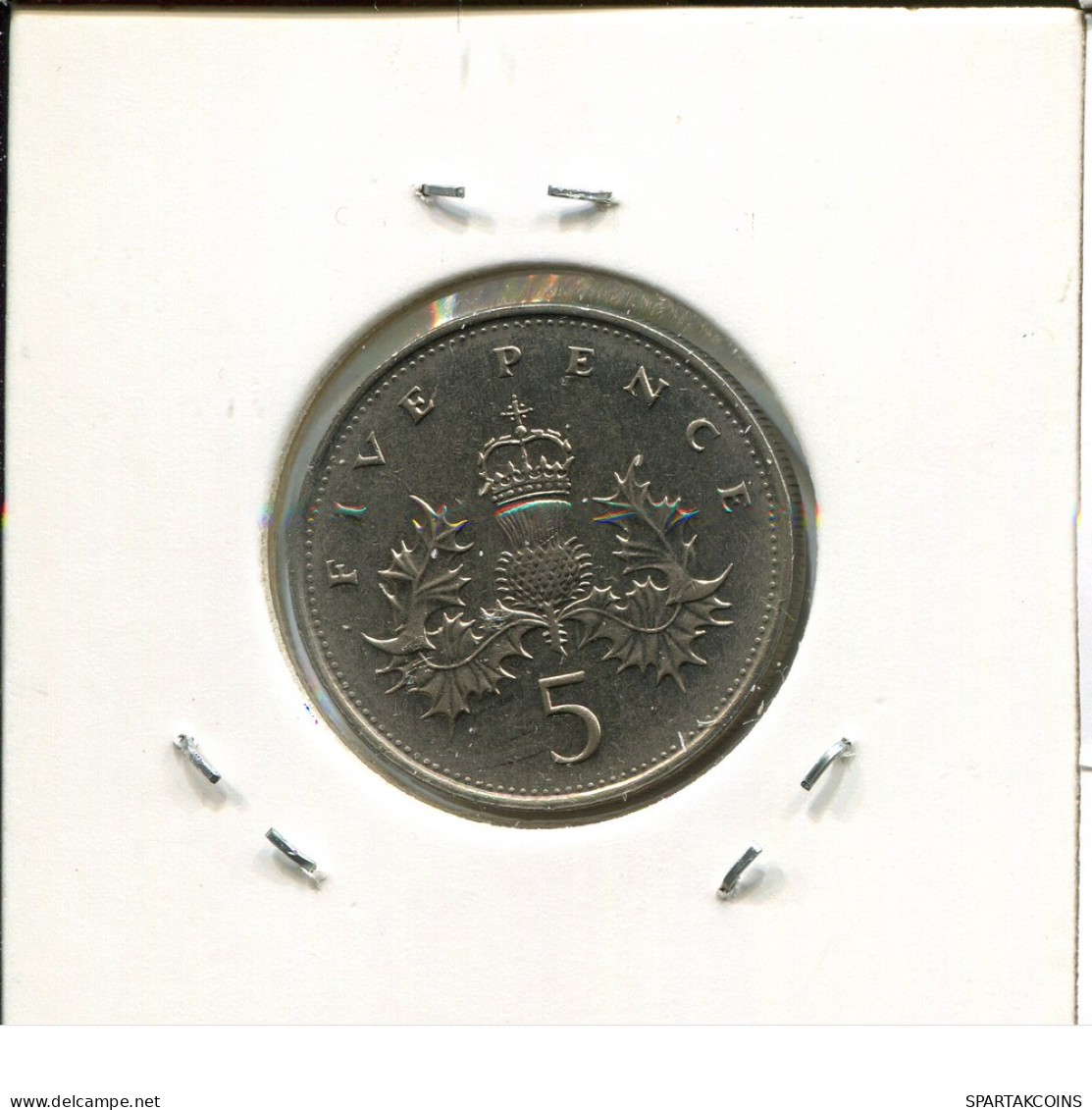 5 PENCE 1989 UK GROßBRITANNIEN GREAT BRITAIN Münze #AN539.D - 5 Pence & 5 New Pence