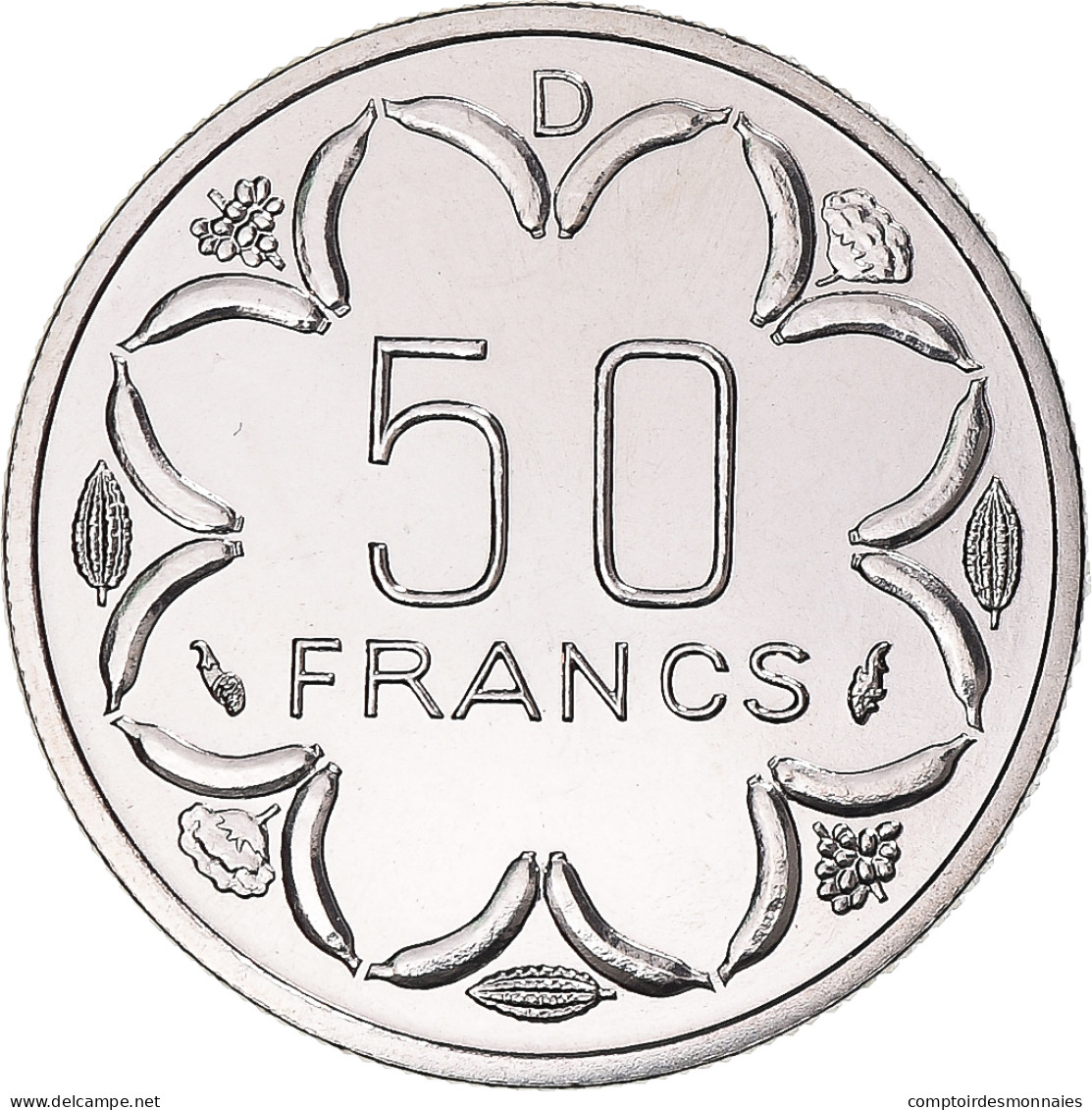 Monnaie, Cameroun, 50 Francs, 1976, Monnaie De Paris, ESSAI, FDC, Nickel, KM:E8 - Cameroun