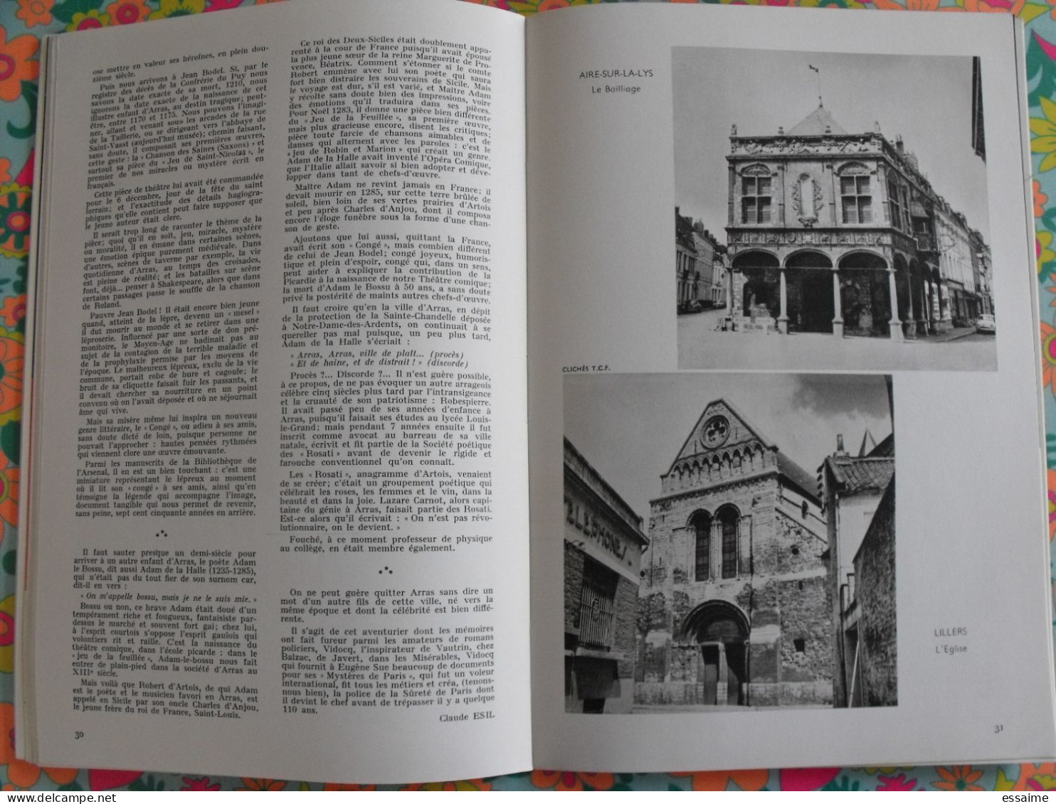 La France à table n° 110. 1964. Pas-de-Calais. arras hesdin touquet calais béthune olhain boulogne berck. gastronomie