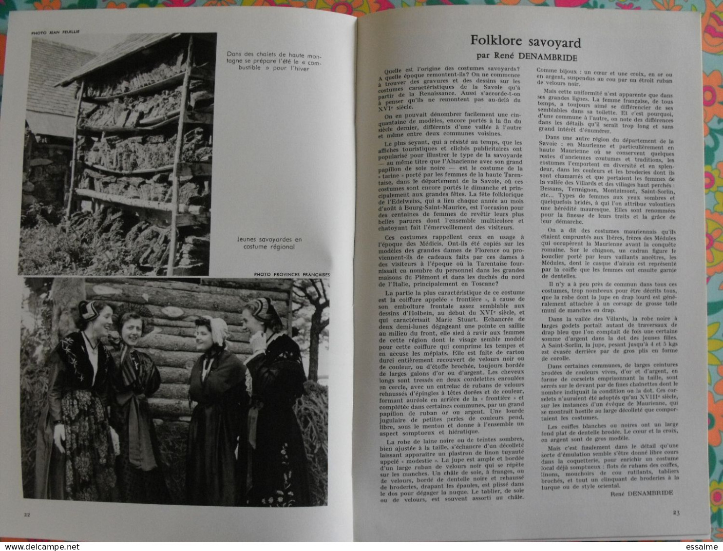 La France à table n° 132. 1968. Savoie. chambéry aix-les-bains beaufort arly aime modane bonneval chatelard. gastronomie