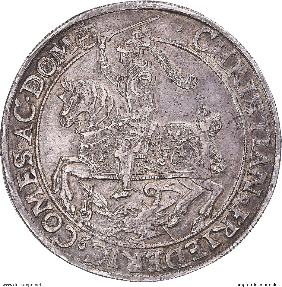 Monnaie, MANSFELD-EIGENTLICHE-HINTERORT, Christian Friedrich, Thaler, 1664 - Taler Et Doppeltaler