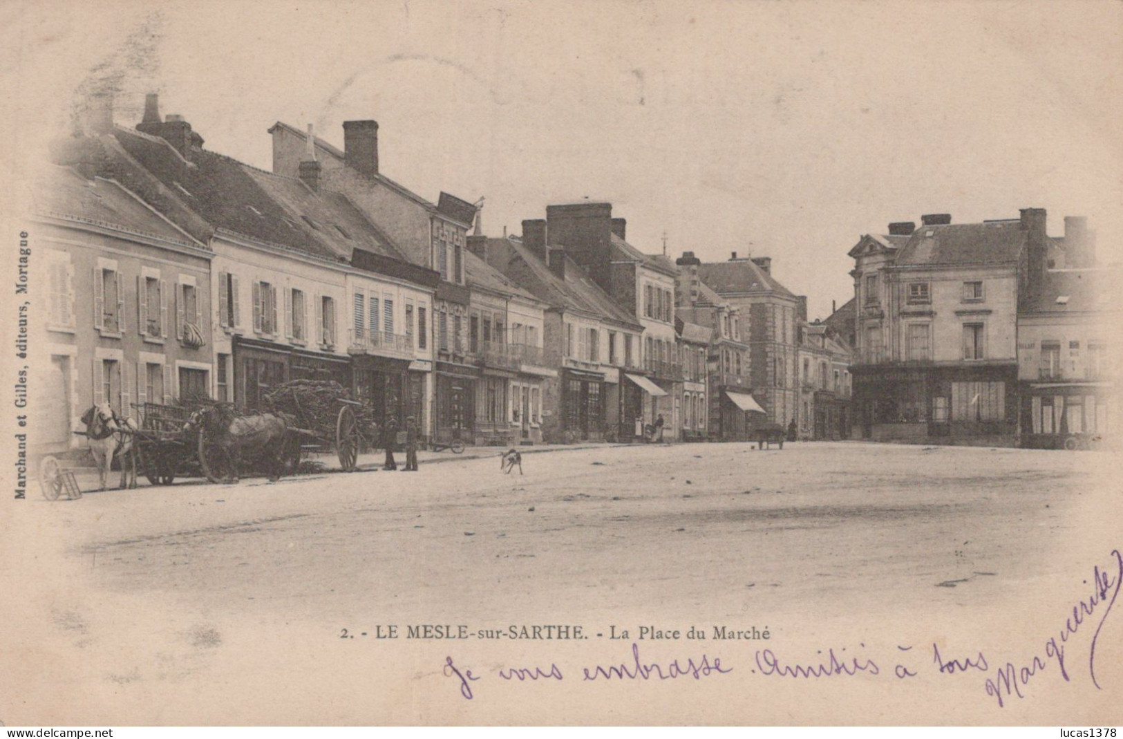 61 / LE MESLE SUR SARTHE / LA PLACE DU MARCHE / PRECURSEUR - Le Mêle-sur-Sarthe