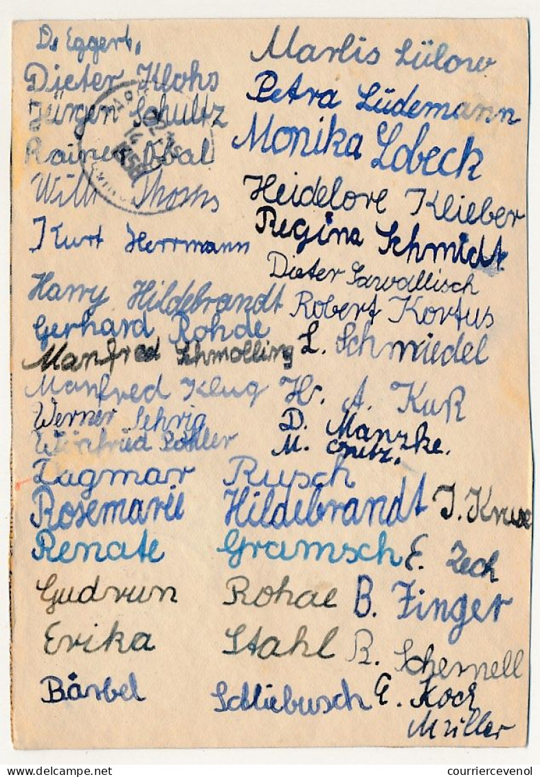 Carte Pétition Pour La Libération De Djamila Bouhired - 1958 - DDR => Président Coty (Guerre D'Algérie) - Lettres & Documents