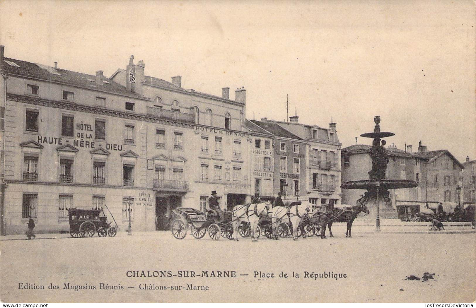 FRANCE - 51 - CHALONS SUR MARNE - Place De La République - Edition Des Magasins Réunis - Carte Postale Ancienne - Châlons-sur-Marne