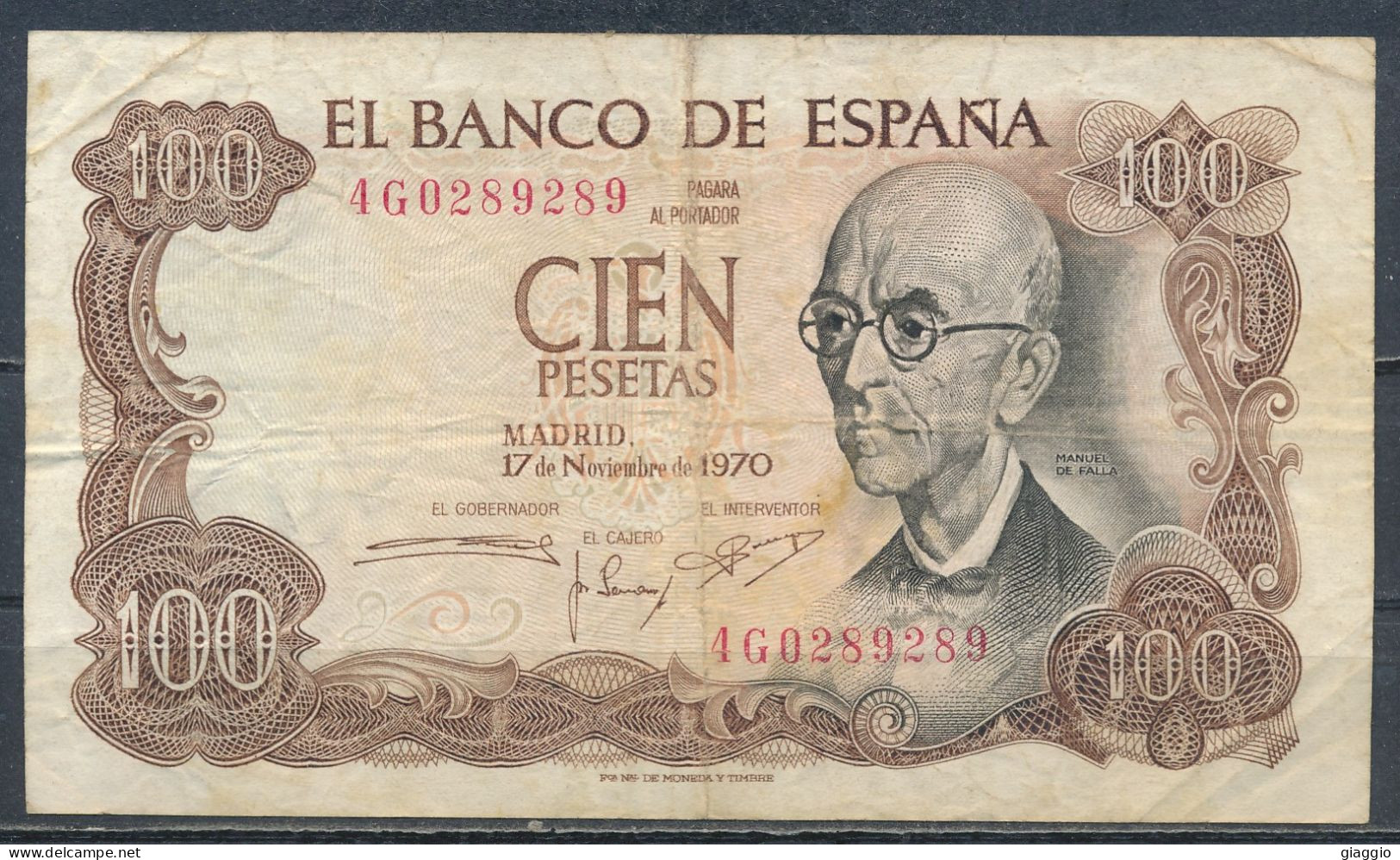 °°° SPAIN - 100 PESETAS 1970 °°° - 100 Pesetas