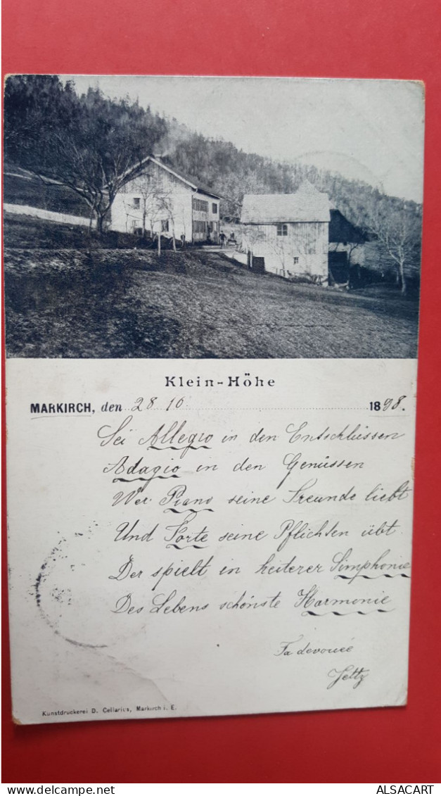 Gruss Aus   Ste Marie Aux Mines, Klein Hohe - Sainte-Marie-aux-Mines