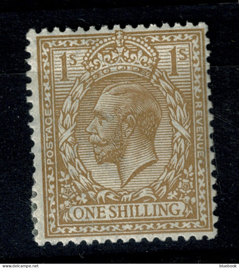 Ref 1608 -  GB KGV - 1/= - Very Lightly Mounted Mint Stamp - SG 395 - Unused Stamps