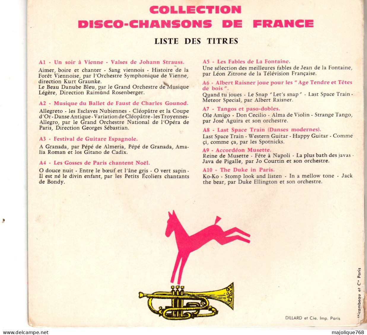 Disque 45T - Album 2 45 Tours Disco Chansons De France Poulain - - Compilaciones