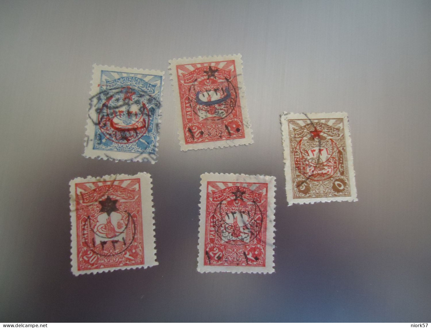 TURKEY   OTTOMAN USED   STAMPS   5 1915 OVERPRINT - Otros & Sin Clasificación