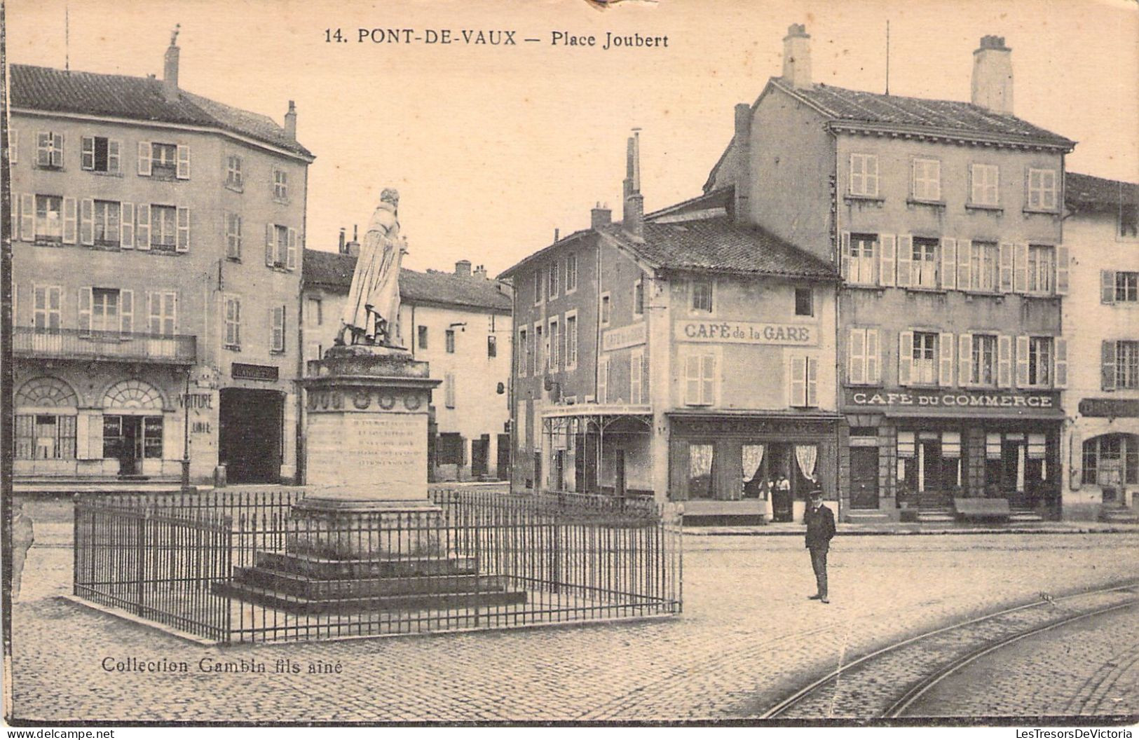 FRANCE - 01 - PONT DE VAUX - Place Joubert - Carte Postale Ancienne - Pont-de-Vaux