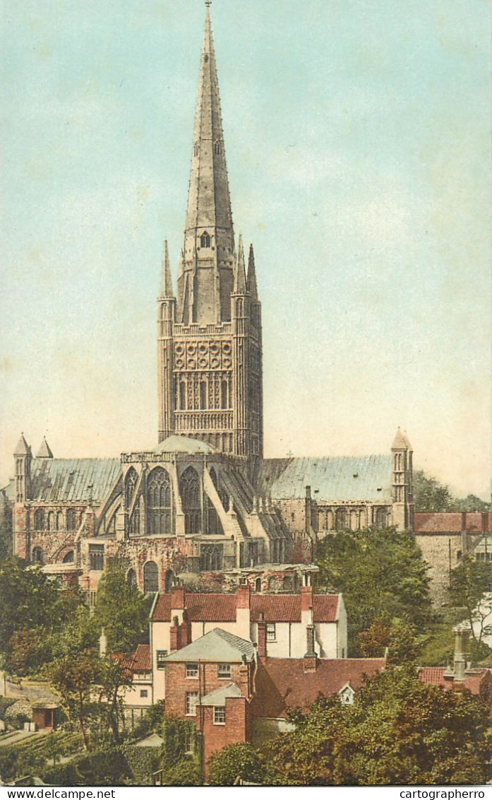 Postcard Uk England Norfolk Norwich Cathedral - Norwich