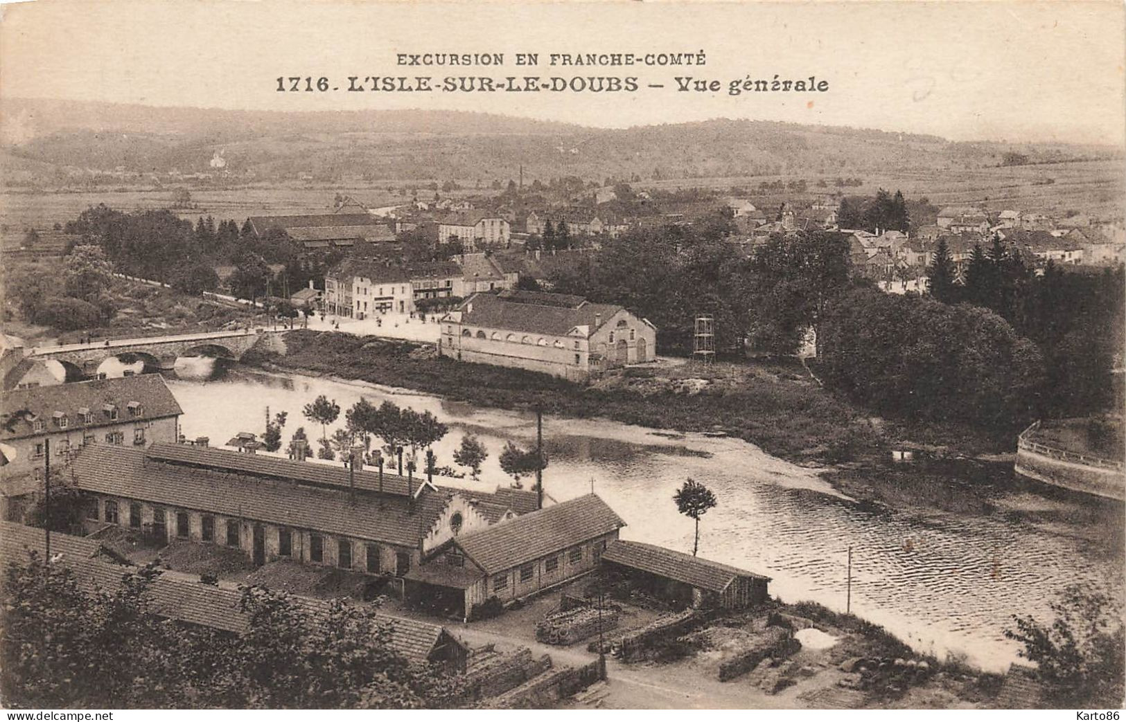 L'isle Sur Le Doubs * Vue Générale De La Commune * Usine - Isle Sur Le Doubs