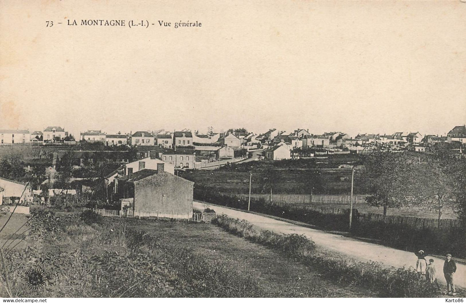 La Montagne * Route Et Vue Générale De La Commune - La Montagne